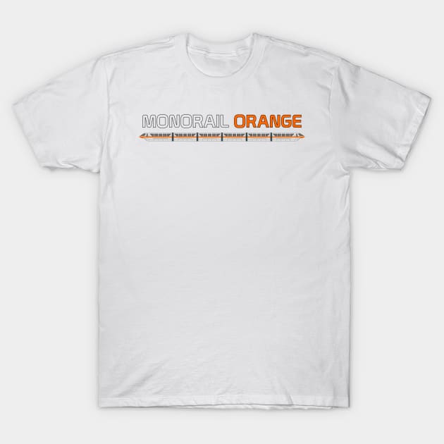 Monorail Orange T-Shirt by Tomorrowland Arcade